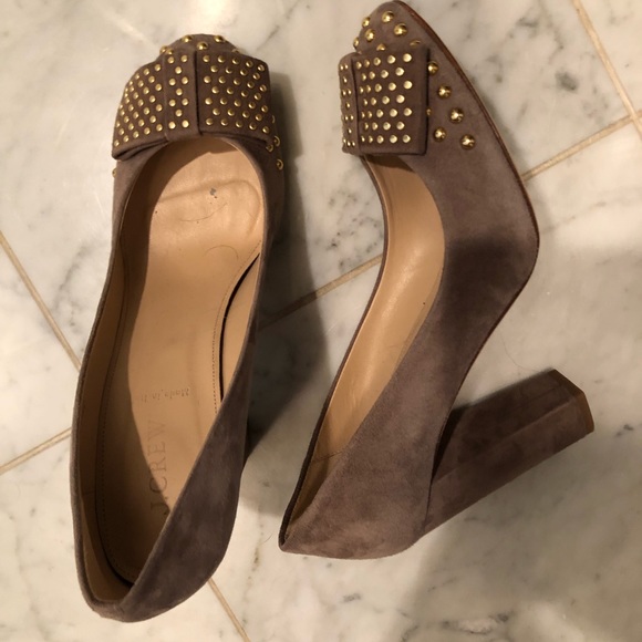 J. Crew Shoes - Women’s J Crew gold studded heels J. Crew Shoes - Women’s J Crew gold studded heels